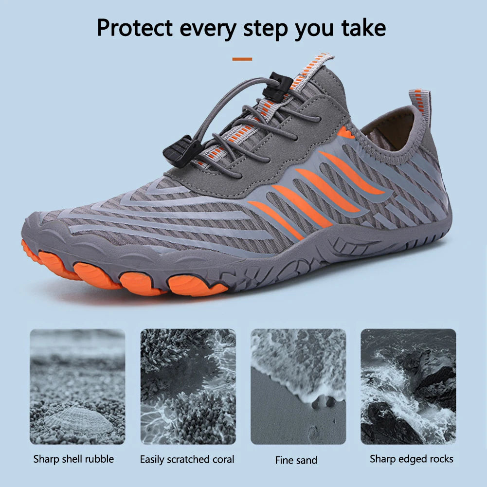 Water Shoes for Women Men Barefoot Shoes Upstream Breathable Beach Shoes Sport Shoe Quick Dry River Sea Aqua Shoes Sneakers