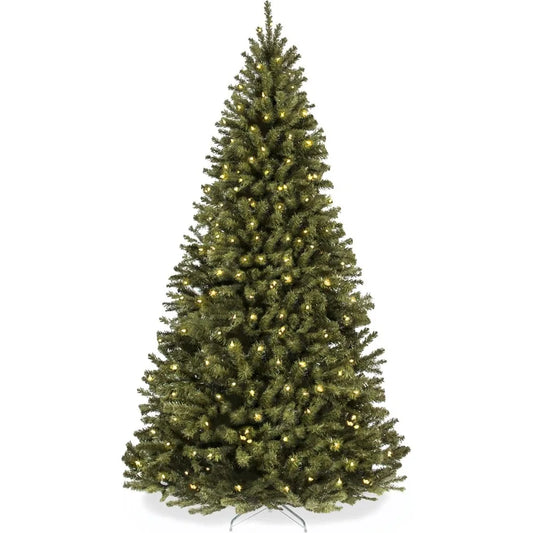 6ft Pre-Lit Spruce Artificial Holiday Christmas Tree for Home, Office, Party Decoration w/ 250 Incandescent Lights