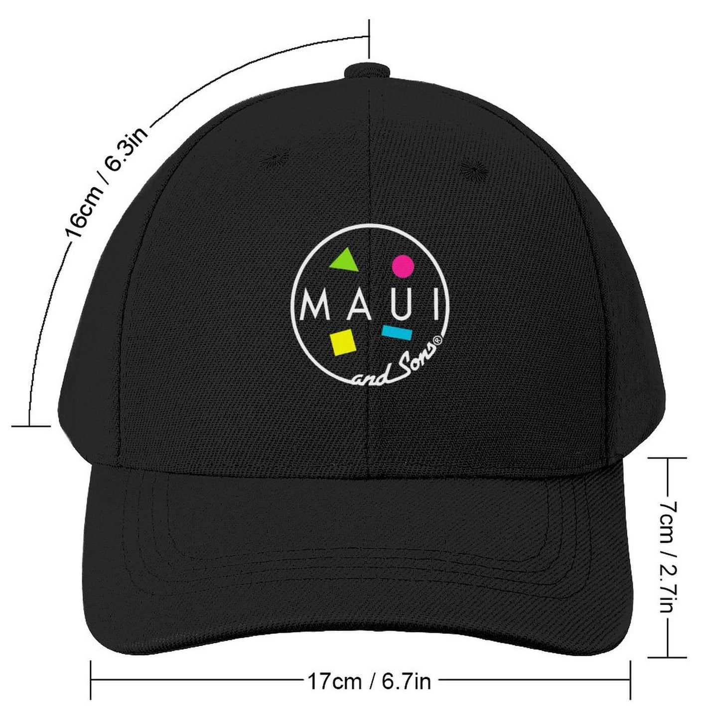 MAUI and Sons Baseball Cap Christmas Hat Hip Hop Hat Beach Hat Man Women's