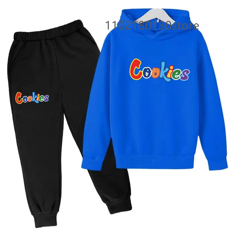 Children's Spring/Autumn Casual Sportswear Boys and Girls Hoodie+Pants 2-piece Set Daily Children's Clothing Set 3-14 Years Old