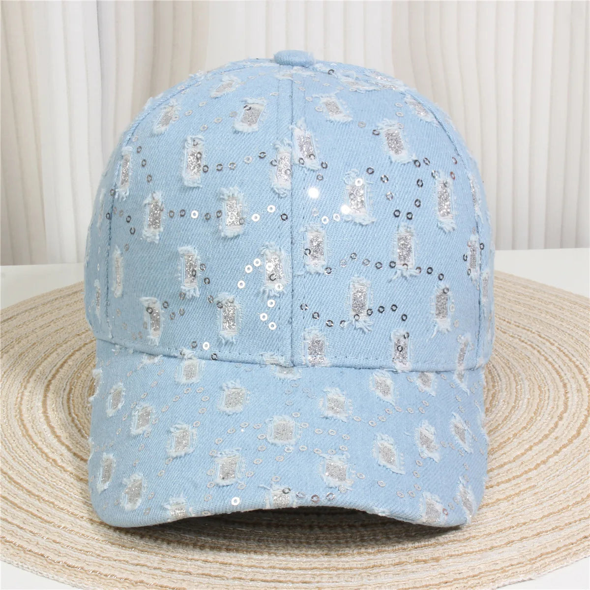 Women's Baseball Cap Diamond Painting Embroidery Flower Denim Snapback Hats Jeans Woman Female Cap Cowboy Summer Sun Hat