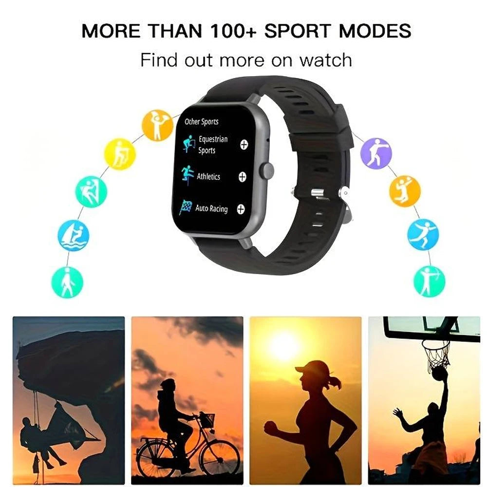 SENBONO Smart Watch Men Dial Custom Bluetootn Call 100+ Sport Modes Heart Rate Monitor Sport Waterproof Smartwatch For Men Women