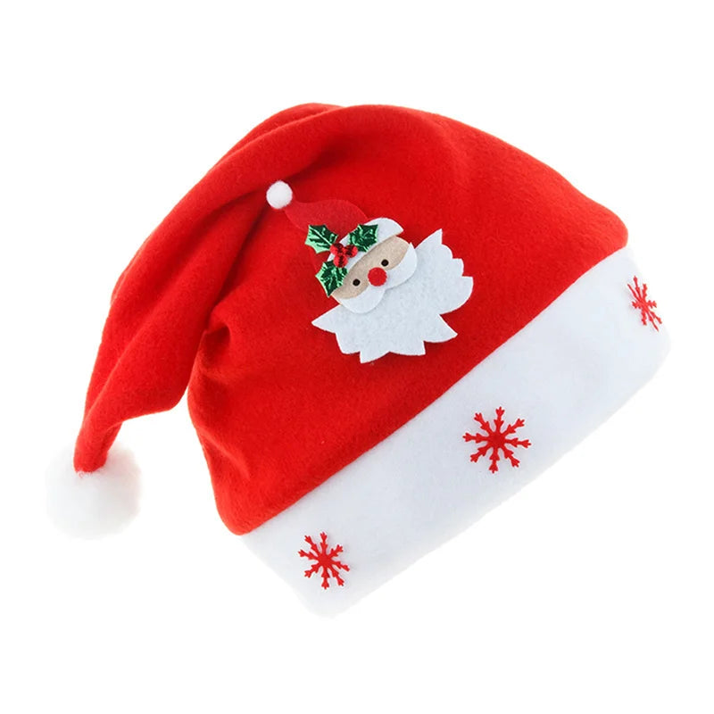 Merry Christmas Ornaments Decoration Christmas Hats Santa Hats Children Women Men Boys Girls Cap For Christmas Party Props