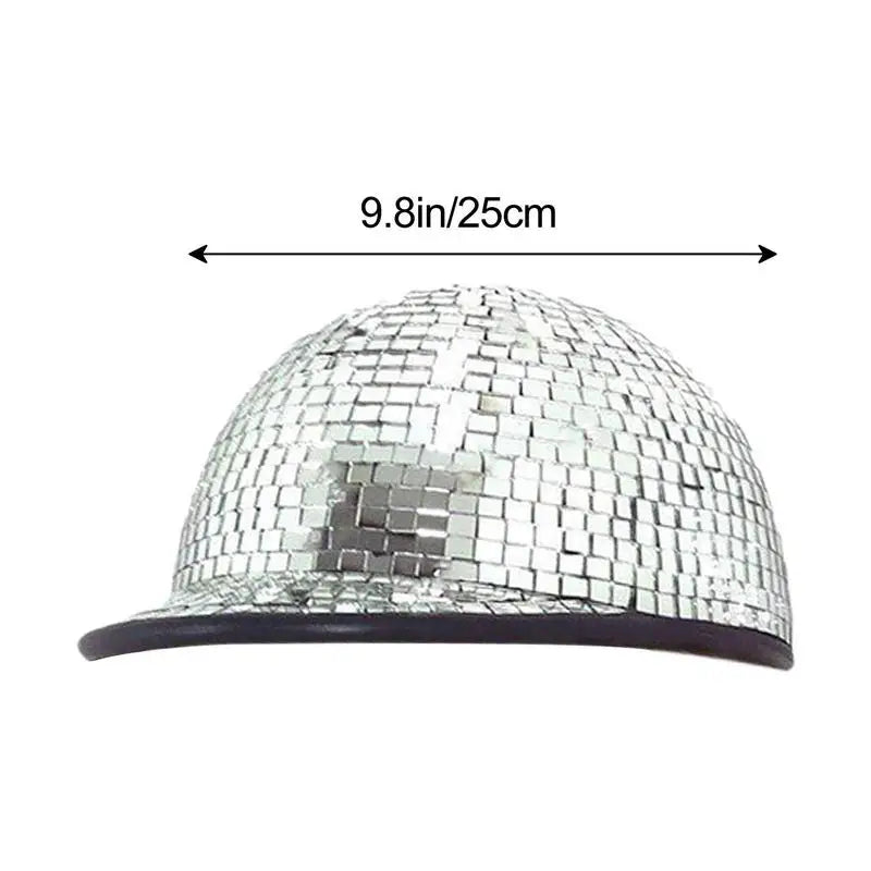 Disco Ball Hat Disco Party Decoration Glitter Caps Cowboy Hat Novelty Favor Supplies Disco Costume Outfit Accessories