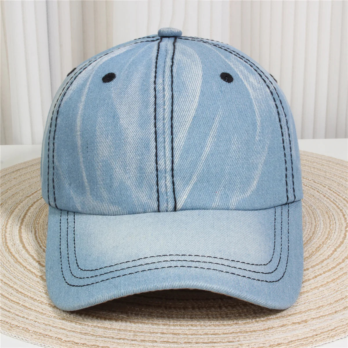 Women's Baseball Cap Diamond Painting Embroidery Flower Denim Snapback Hats Jeans Woman Female Cap Cowboy Summer Sun Hat