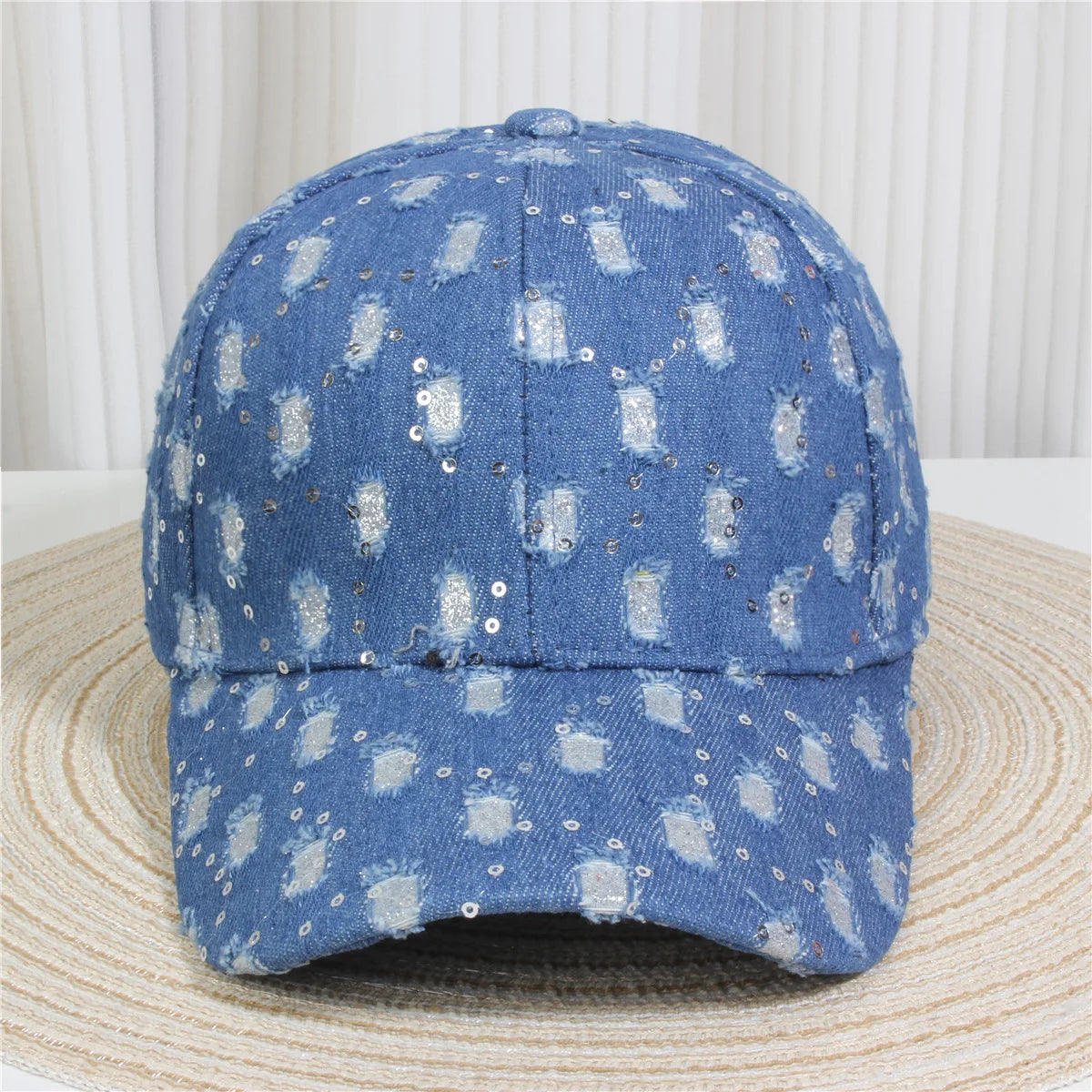 Women's Baseball Cap Diamond Painting Embroidery Flower Denim Snapback Hats Jeans Woman Female Cap Cowboy Summer Sun Hat