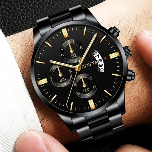 New Business Casual Watch Часы Мужские Luxury Fashion Watches Men Stainless Steel Quartz Wrist Watch for Man Relojes Para Hombre