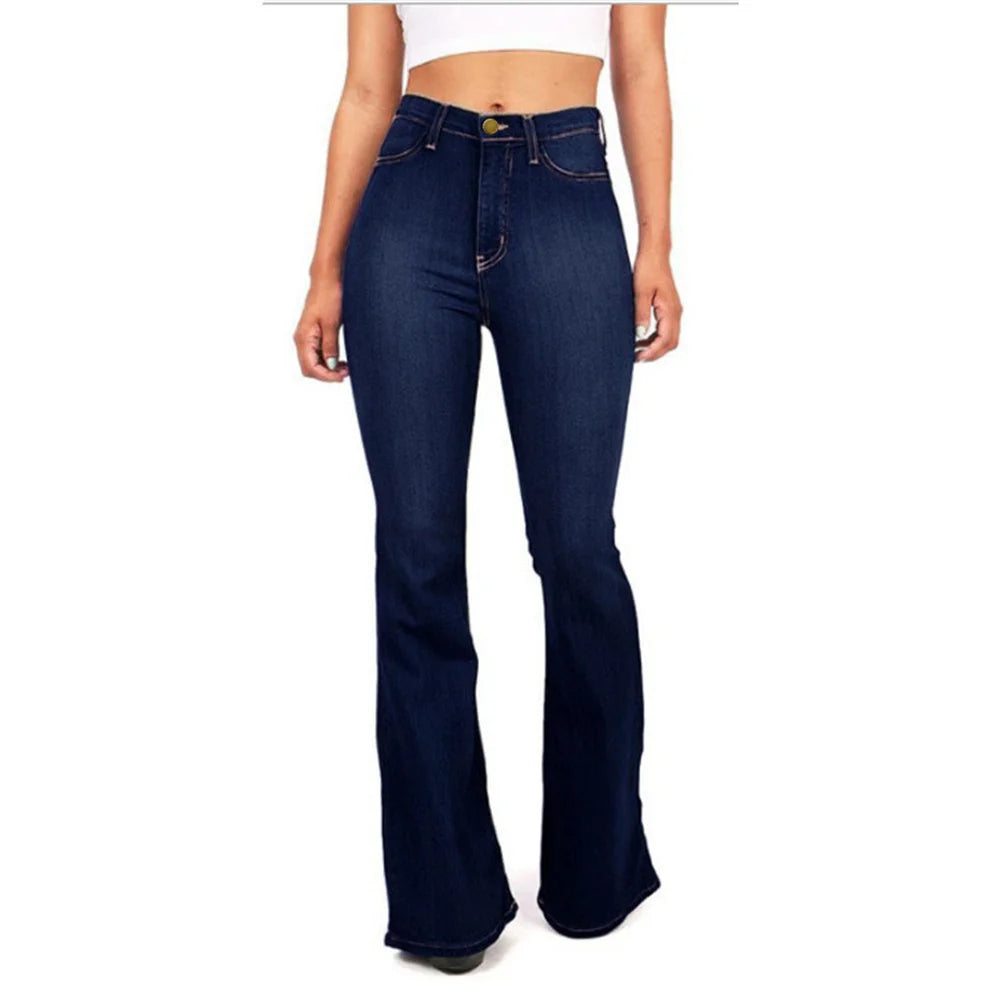 Classic Vintage Women's Jeans Slim-Fit Hip Lift Women's Pants Spring Summer