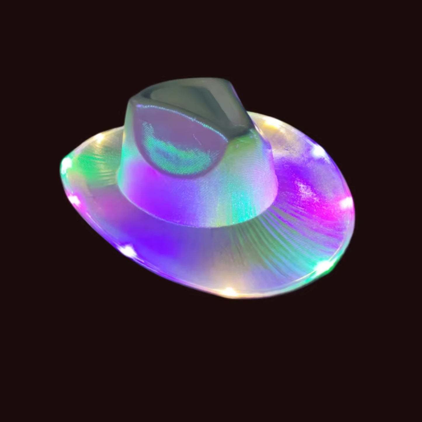 2pcs Hot sale Light Up Cowboy Hat LED head accessories for Halloween Costume Dress Up