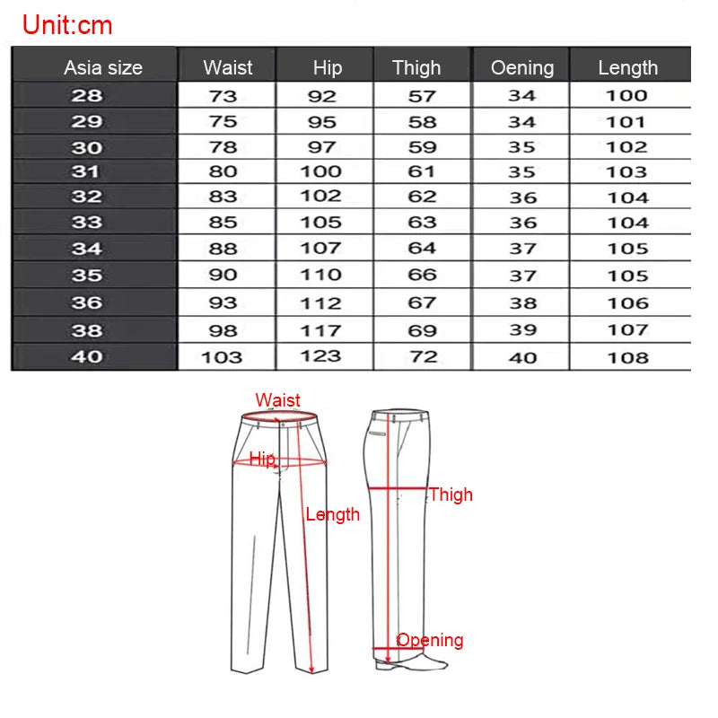 Summer Thin Men's Denim Jeans Business Pants Straight Leg High Quality Brand New Arrivals Fashion Daily Cool Men's Pants