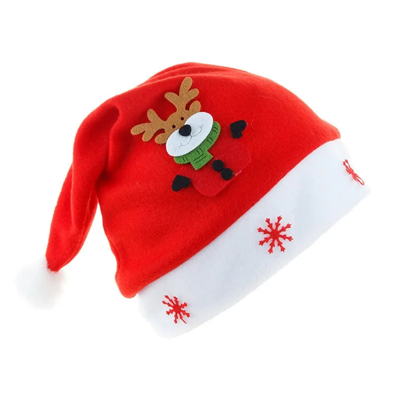 Merry Christmas Ornaments Decoration Christmas Hats Santa Hats Children Women Men Boys Girls Cap For Christmas Party Props