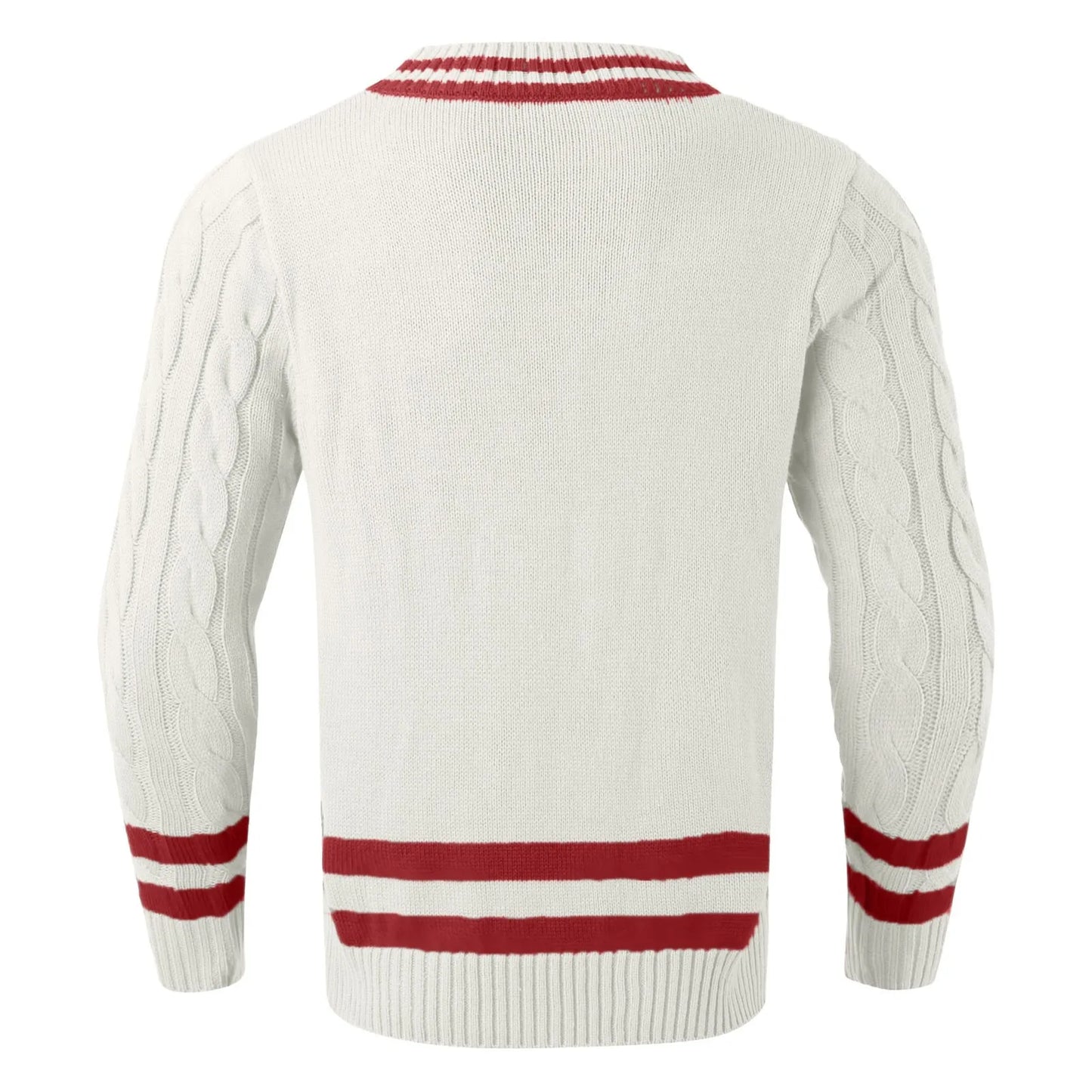 Mens Striped Color Matching Knitted Sweaters Fashionable Loose In Autumn And Winter sweater Jacquard Classic V-Neck Sweater