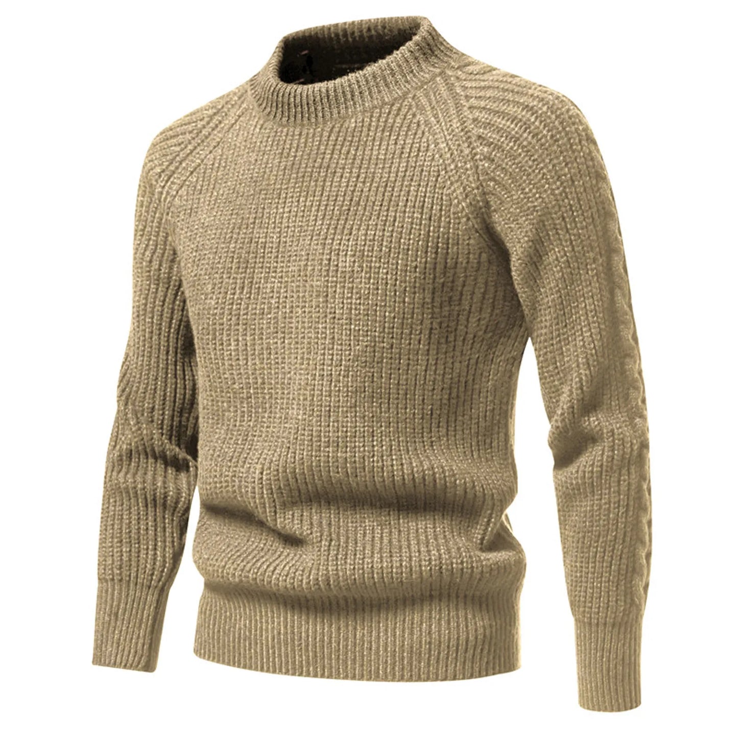 2024 new men's solid color turtleneck sweater fashion casual long sleeve slim fit knitted sweater pullover sueteres de hombres