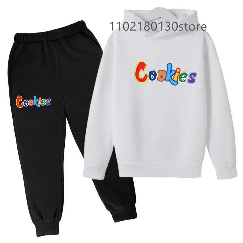 Children's Spring/Autumn Casual Sportswear Boys and Girls Hoodie+Pants 2-piece Set Daily Children's Clothing Set 3-14 Years Old