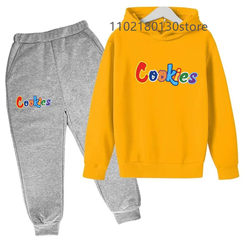 Children's Spring/Autumn Casual Sportswear Boys and Girls Hoodie+Pants 2-piece Set Daily Children's Clothing Set 3-14 Years Old