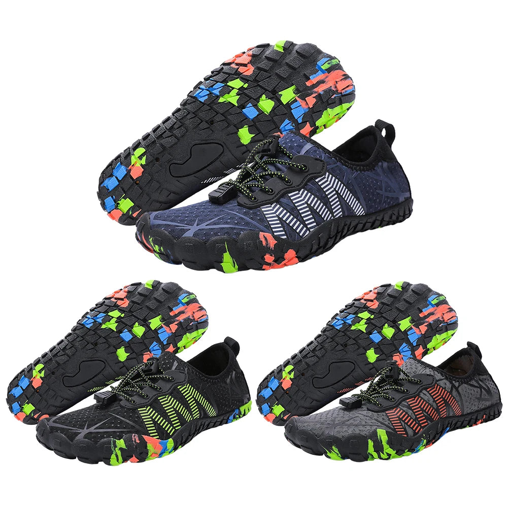 Water Shoes Non-slip Barefoot Beach Shoes Breathable Soft Diving Sneakers Quick Drying Casual Wading Shoes for Men Women