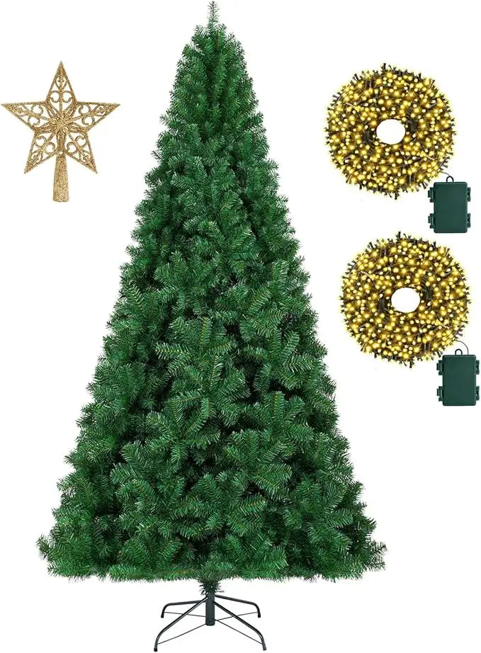 6ft Artificial Black Christmas Tree Outdoor Black Christmas Tree Halloween Tree Decorations with 1005 Tips Led String Lights