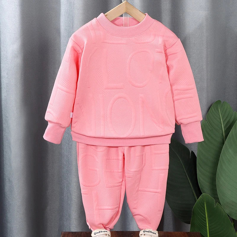 Kid Girls Sweater+Cargo Pants 2Pcs Suit Autumn Teen Clothing Set Fashion Letter Printing Outfits Spring New Tracksuit 3-14 Years