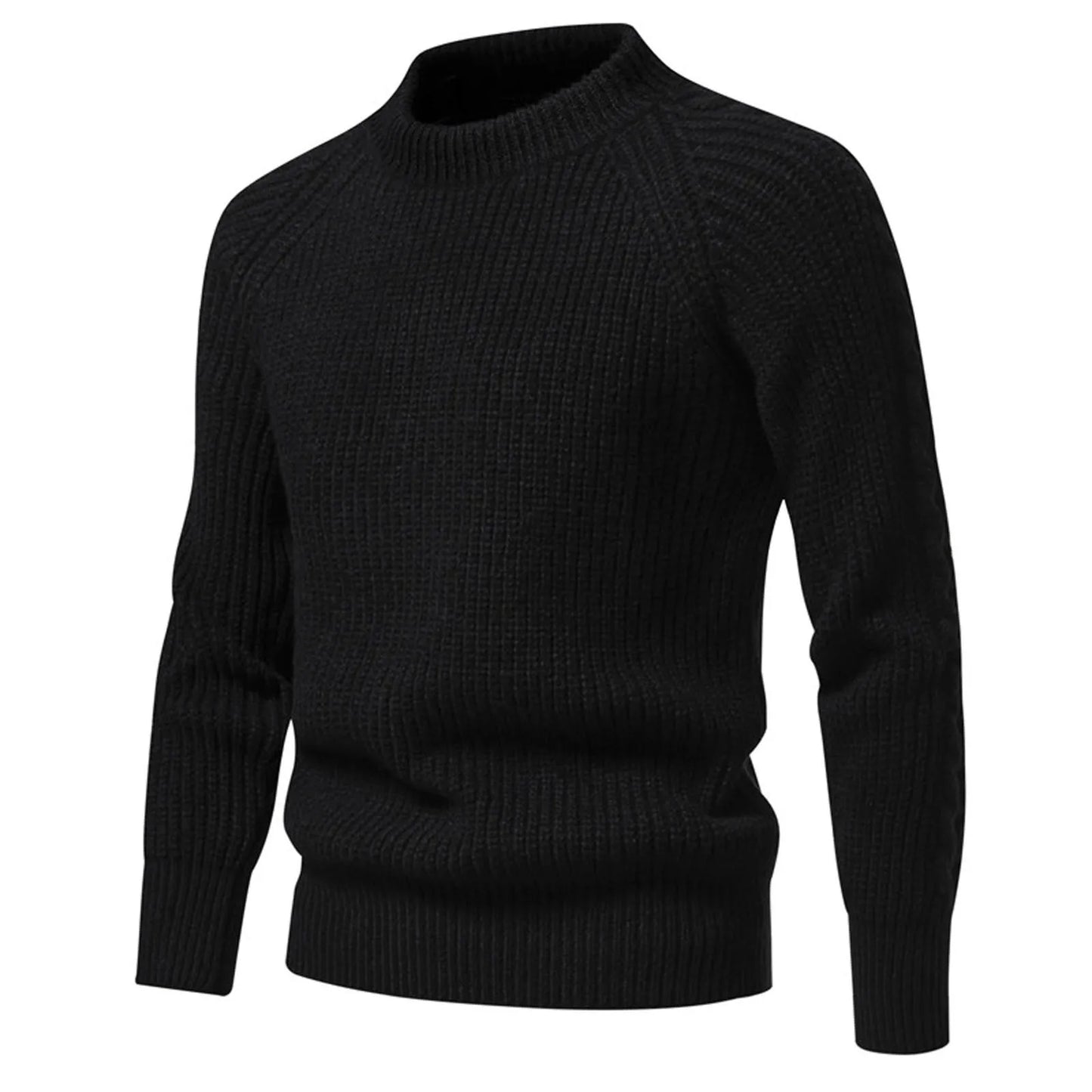 2024 new men's solid color turtleneck sweater fashion casual long sleeve slim fit knitted sweater pullover sueteres de hombres