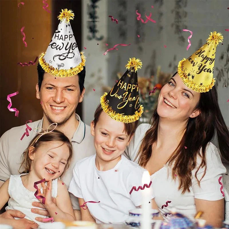 6Pcs Birthday Party Decorative Hats Adults children Home Party Handicrafts Cap Festival Christmas New Year Gifts