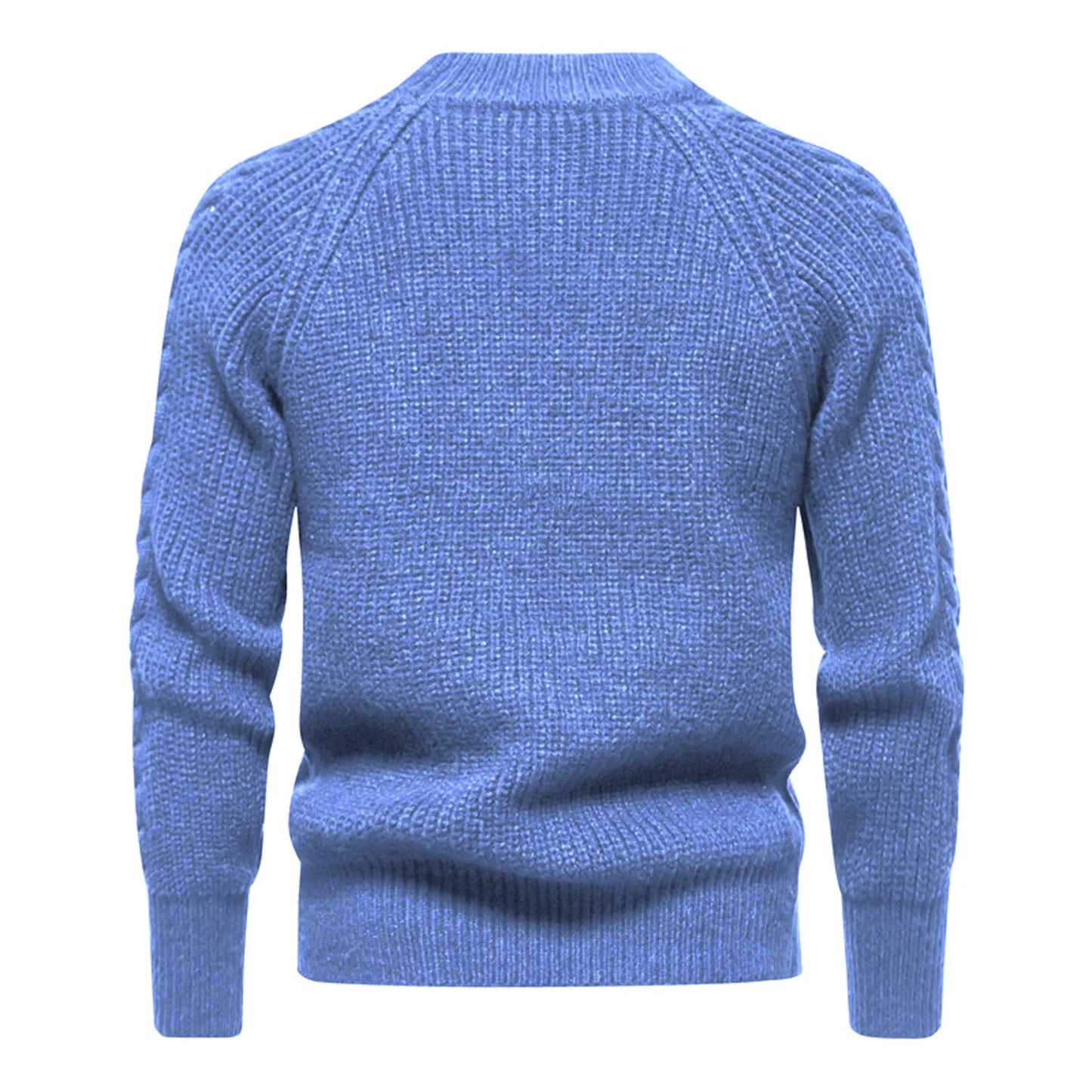 2024 new men's solid color turtleneck sweater fashion casual long sleeve slim fit knitted sweater pullover sueteres de hombres