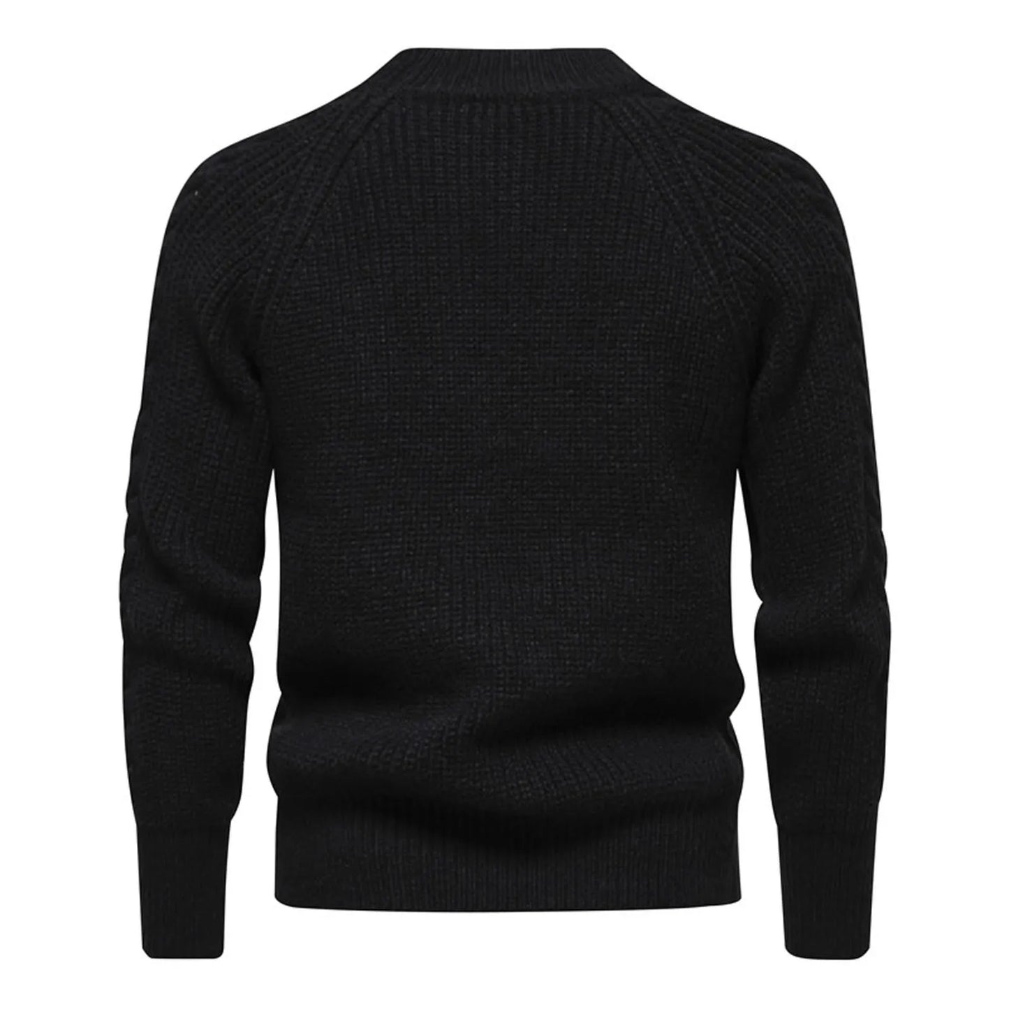 2024 new men's solid color turtleneck sweater fashion casual long sleeve slim fit knitted sweater pullover sueteres de hombres