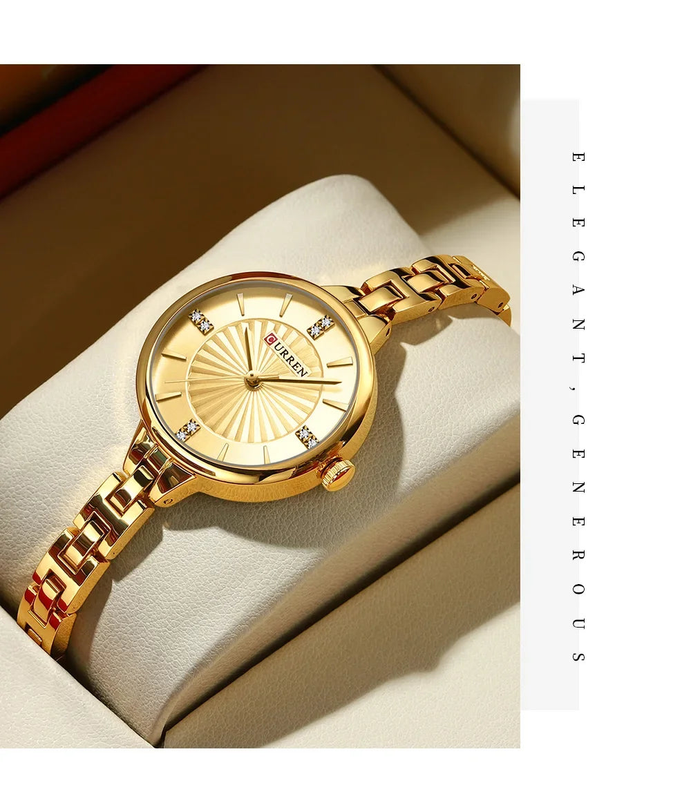 CURREN Luxury Women Bracelet Quartz Watches For Women Magnetic Watch Ladies Sports Dress Wrist Watch Clock Relogio Feminino