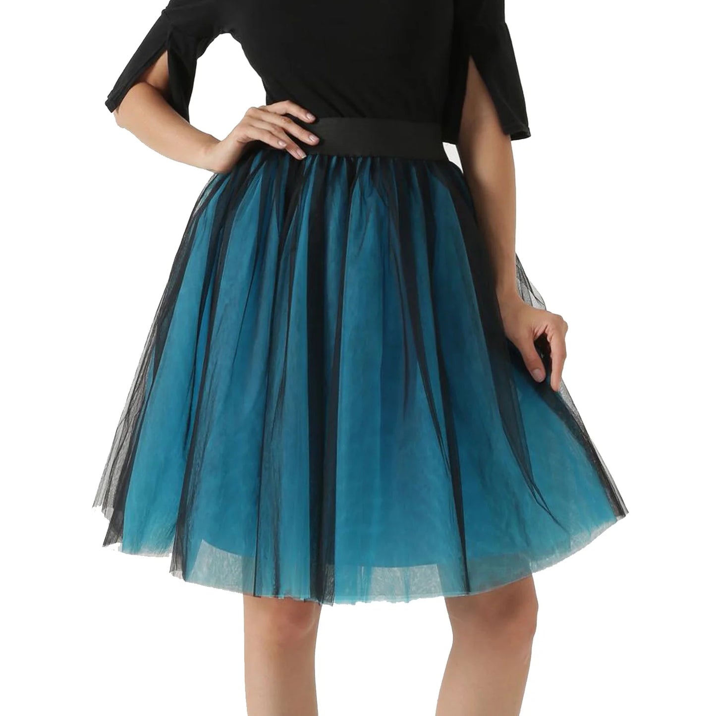 Women Tulle Skirts Tutu Layered Prom Party Midi Skirt Ballet Dance Gauze Puffy Faldas Mujer High Waist Ladies Skirts юбка