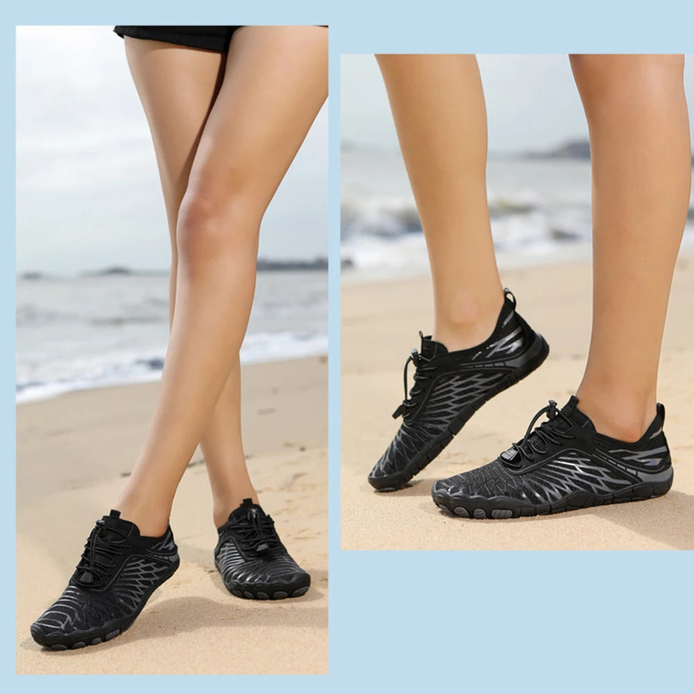 Men Women Wading Shoes Quick-Dry Aqua Shoes Running Fitness Sneakers Beach Sports Swim Sandals Barefoot Surfing Diving Sneakers