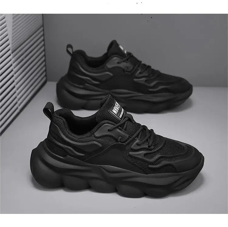 New Versatile Men's Shoes Spring Leisure Sport Running Sneakers Breathable Men's Lightweight Footwear Thick Sole Trendy Shoes