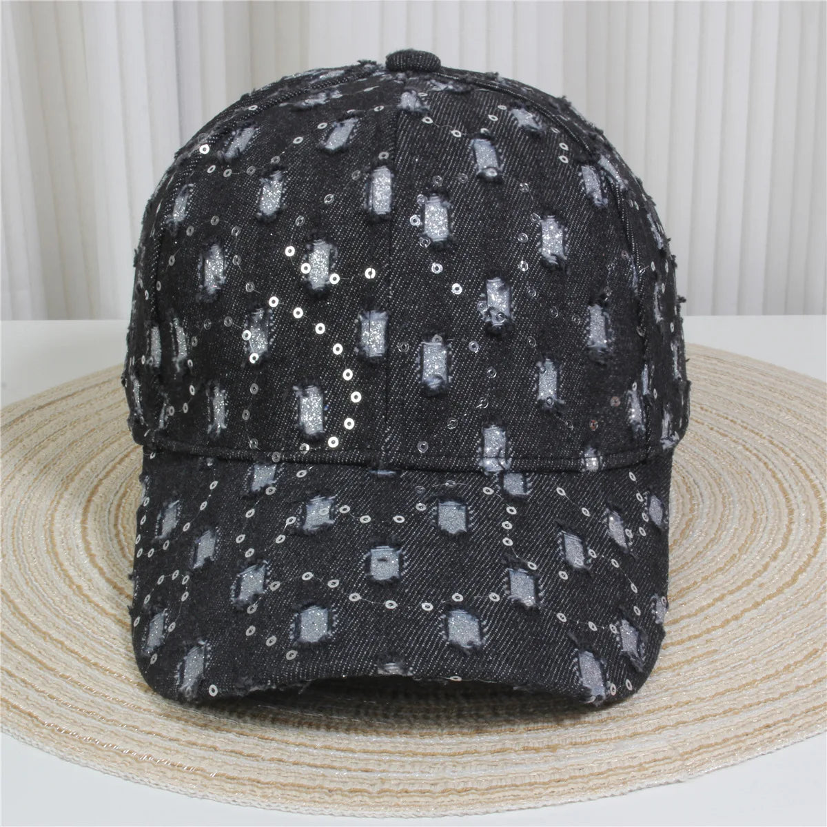 Women's Baseball Cap Diamond Painting Embroidery Flower Denim Snapback Hats Jeans Woman Female Cap Cowboy Summer Sun Hat