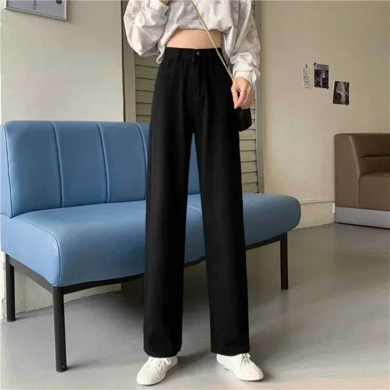 2024 new women's denim women's jeans miscellaneous straight pants are comfortable, exquisite and slim