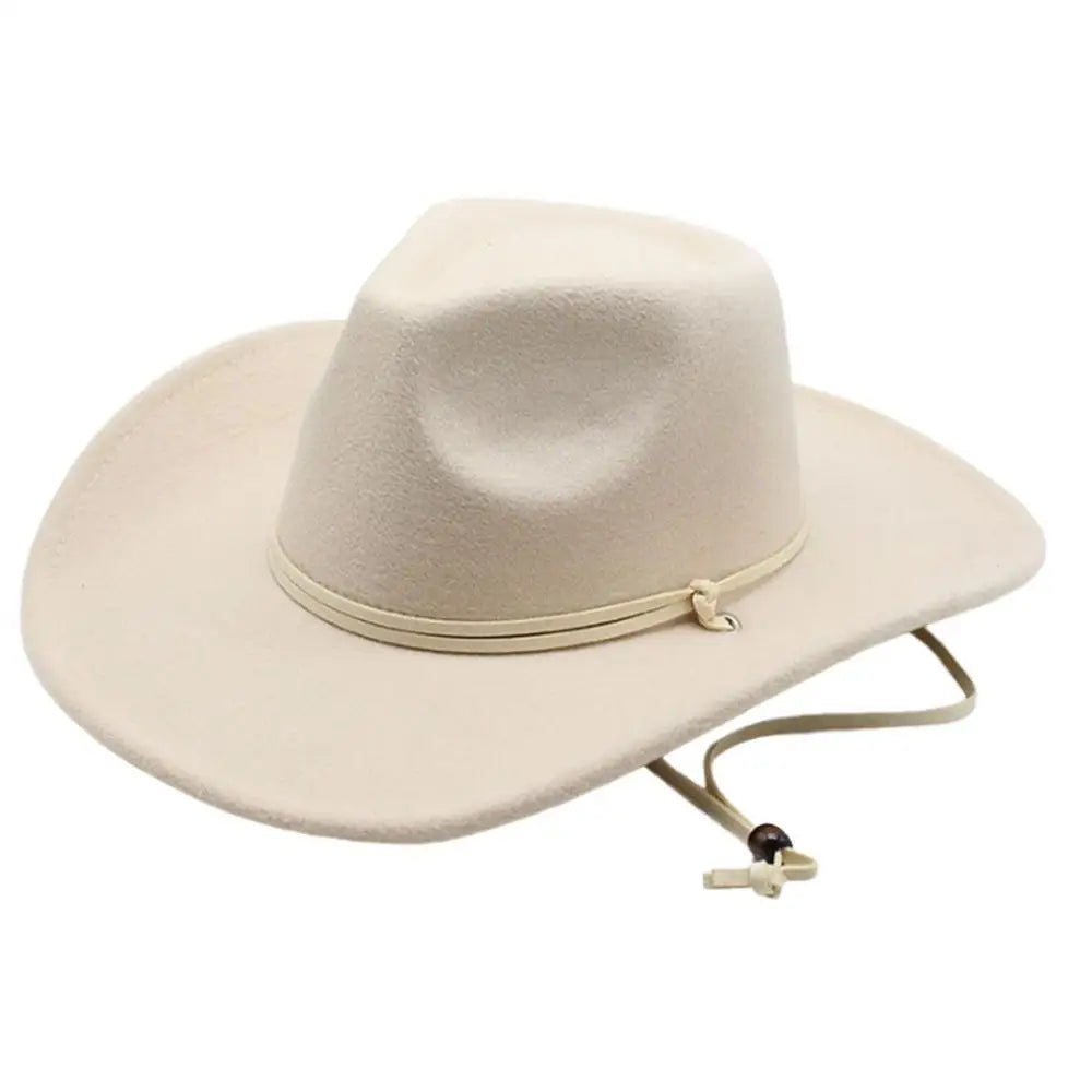 Cowboy Hat Vintage Western Men's Gentleman Sun Hat Lady Jazz Cowgirl Wide Brim Cloche Church Caps for Camping Riding horse