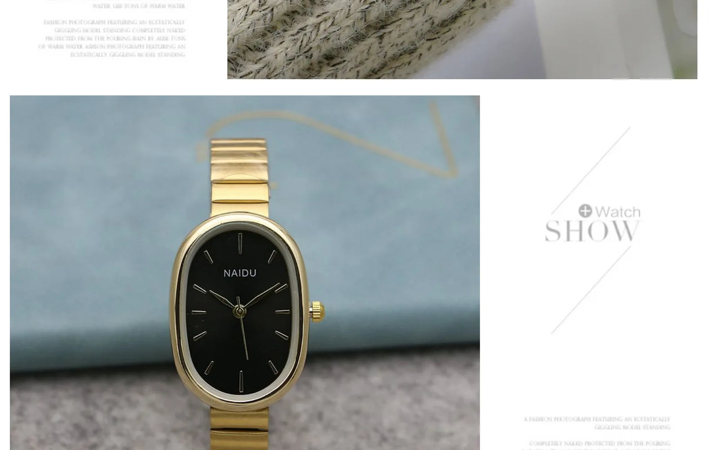 Oval Small Dial Women Quartz Watch Stainless Steel Bamboo Strap Girl Student Leisure Fashion Luxury Gift Wristwatch Dropshipping