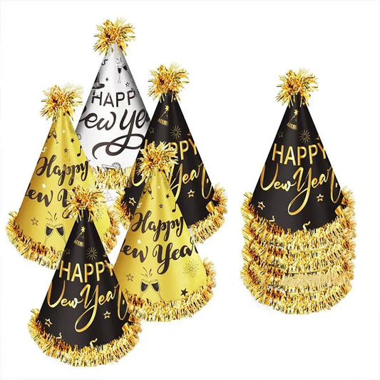 6Pcs Birthday Party Decorative Hats Adults children Home Party Handicrafts Cap Festival Christmas New Year Gifts