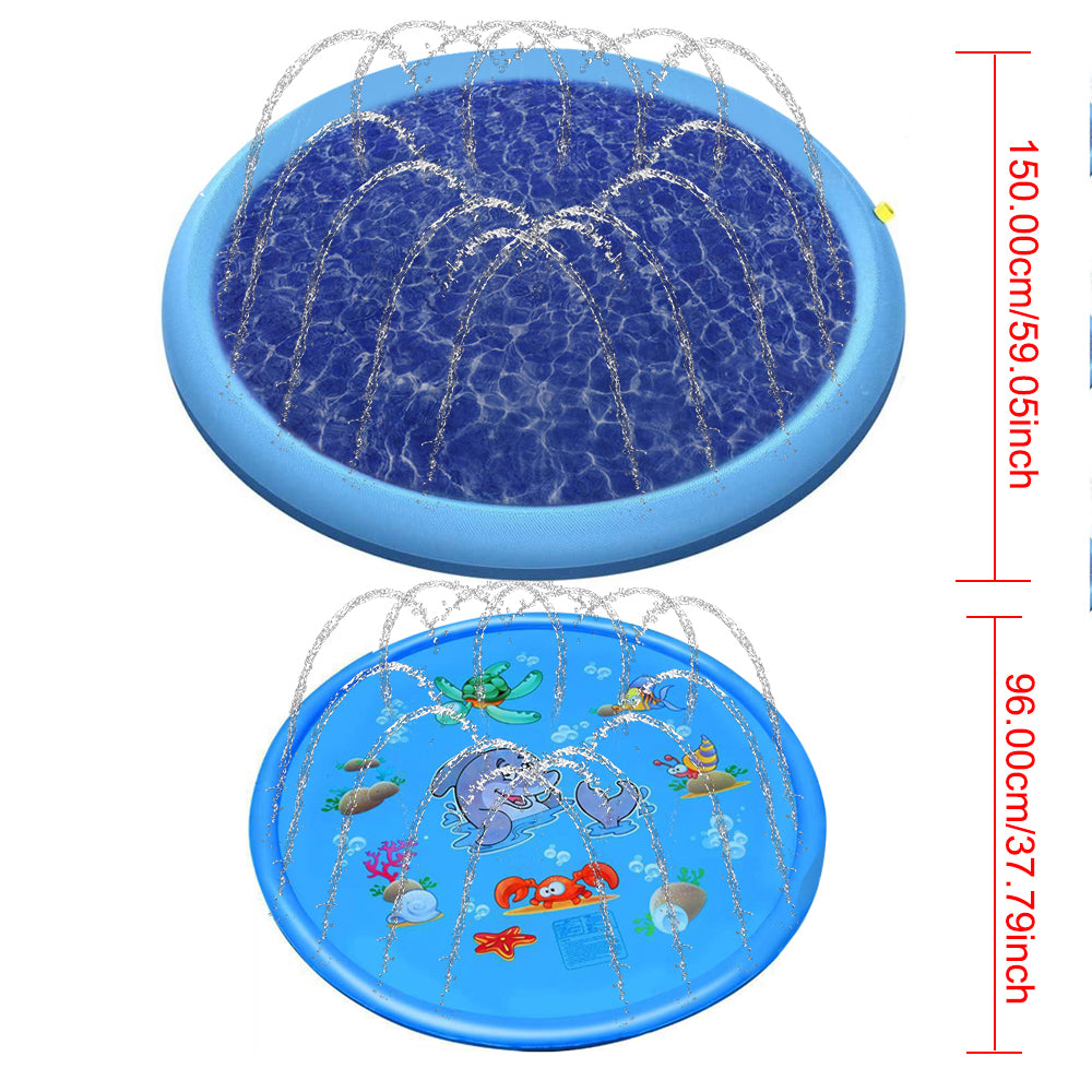 Pet Dog Toys Play Cooling Mat For Dog Summer Cool Swimming Pool Outdoor Inflatable Water Spray Pad Mat Tub Pet Sprinkler Pad